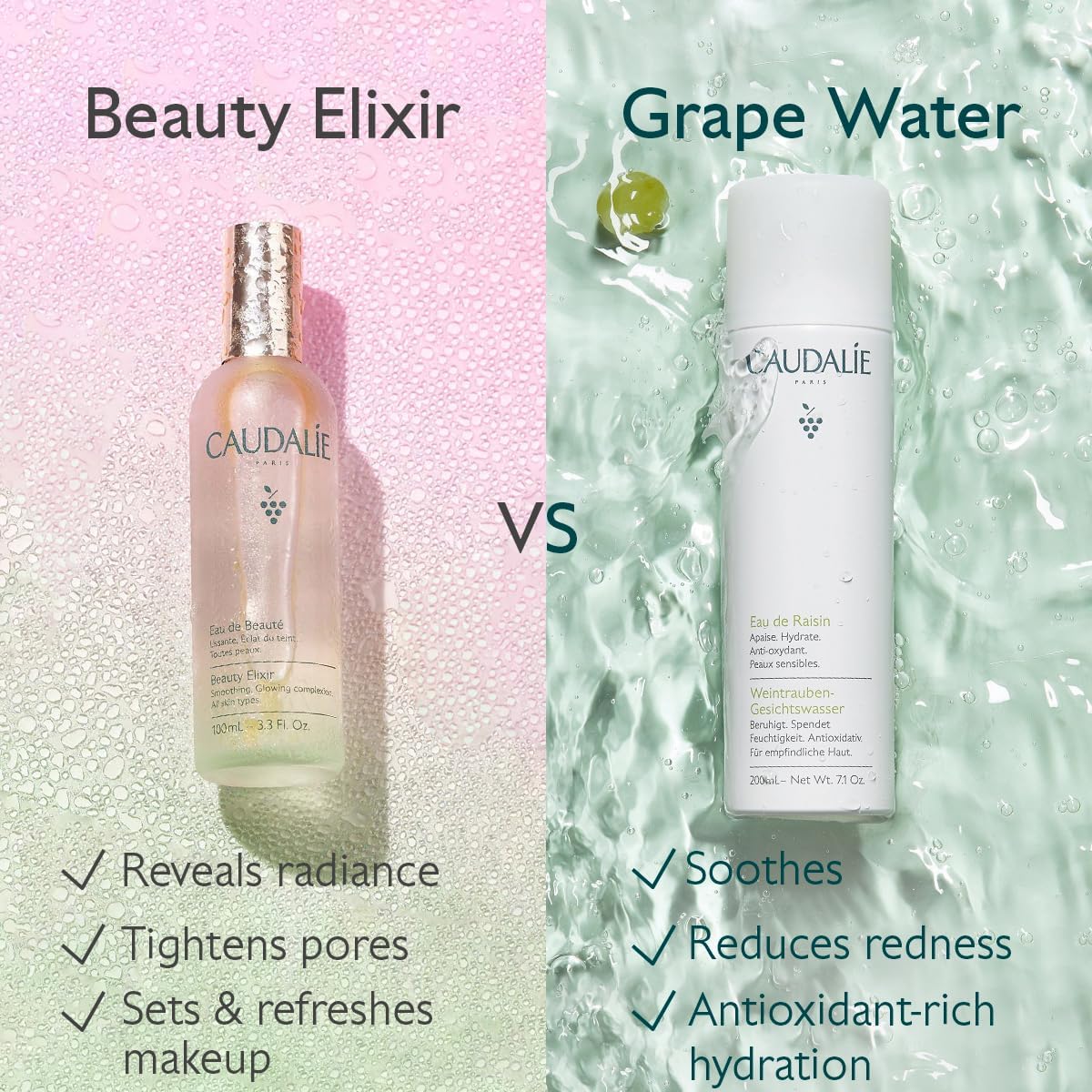 Caudalie Beauty Elixir 100 ml Firming Toner -3 Pack