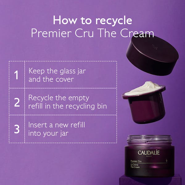 Caudalie Premier Cru Anti-Ageing Cream Moisturizer with Hyaluronic Acid  Refill - 50 ml
