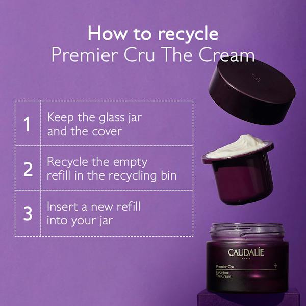 Caudalie Premier Cru Anti Ageing Moisturizer with Hyaluronic Acid - 50 ml -2 Pack