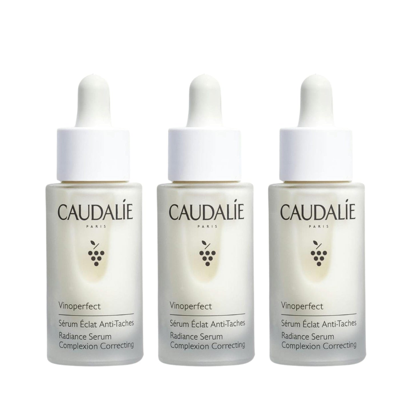 Caudalie Vinoperfect Sérum Éclat Anti-Taches Alternative à la Vitamine C 30 ml - Pack de 3
