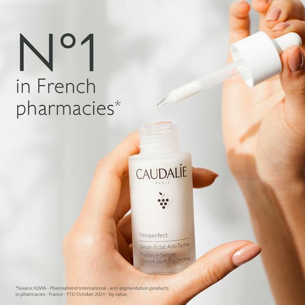 Caudalie Vinoperfect Sérum Éclat Anti-Taches Alternative à la Vitamine C 30 ml - Pack de 3