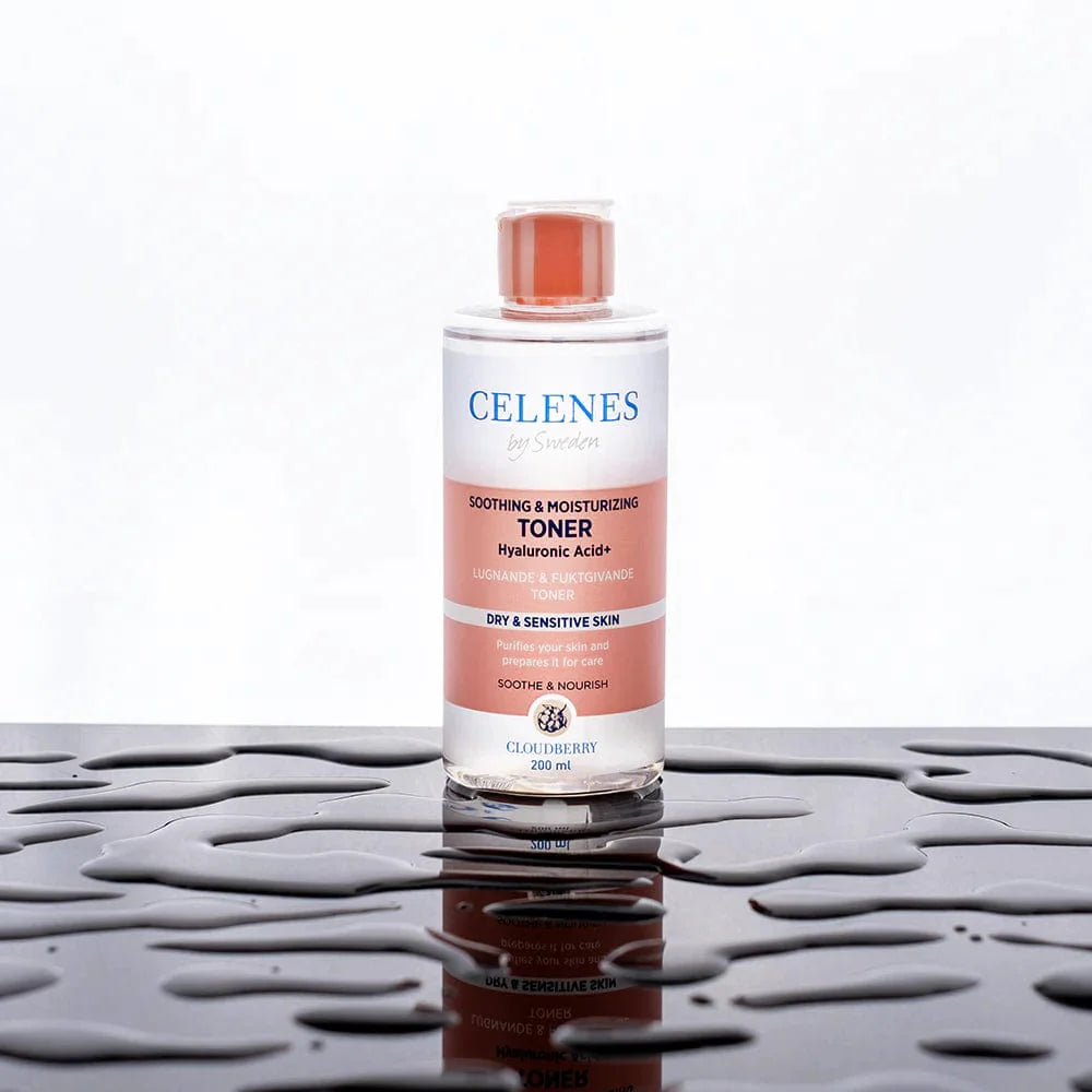 Celenes by Sweden Cloudberry Soothing & Moisturizing Toner 200 ml / 6.8 fl oz -2 Pack