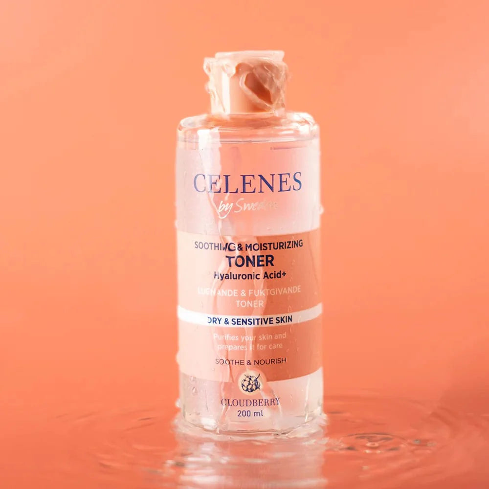 Celenes by Sweden Cloudberry Soothing & Moisturizing Toner 200 ml / 6.8 fl oz -2 Pack