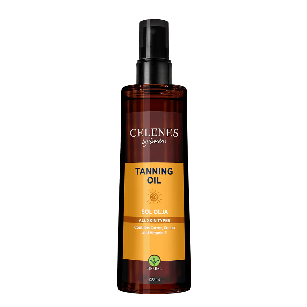 Celenes by Sweden Herbal Tanning Oil 200 ml / 6.8 fl oz