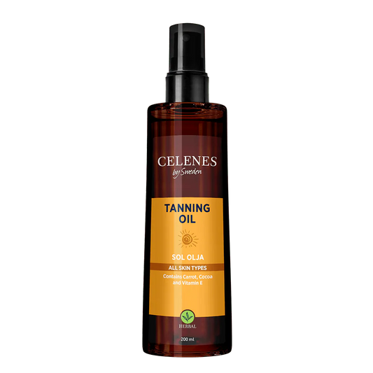 Celenes by Sweden Herbal Tanning Oil 200 ml / 6.8 fl oz