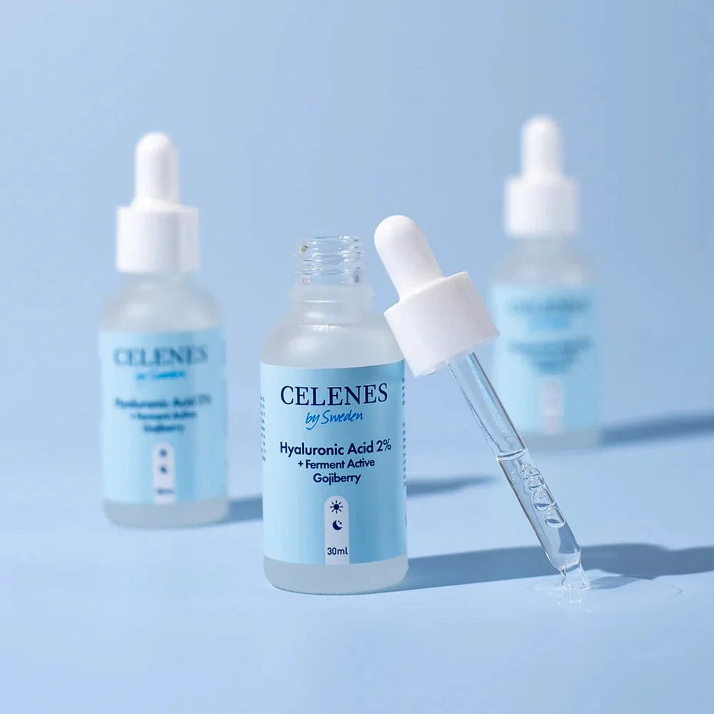 Celenes by Sweden Rena Acide Hyaluronique 2% + Ferment Actif Gojiberry 30 ml - Lot de 2