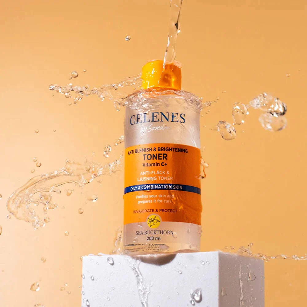 Celenes by Sweden Sea Buckthorn Anti Blemish & Brightening Toner 200 ml / 6.8 fl oz -3 Pack