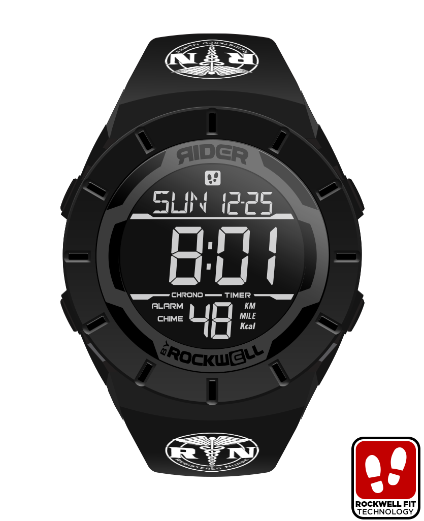 Montre Coliseum Fit™ Édition Infirmière autorisée (Phantom Black)