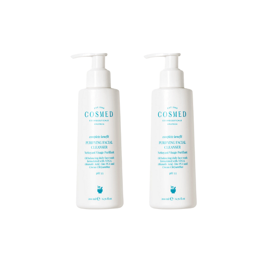 Cosmed Complete Benefit Purifying Facial Cleanser / Gel for Oily-Acne Prone Skin 200 ml 2 Pack