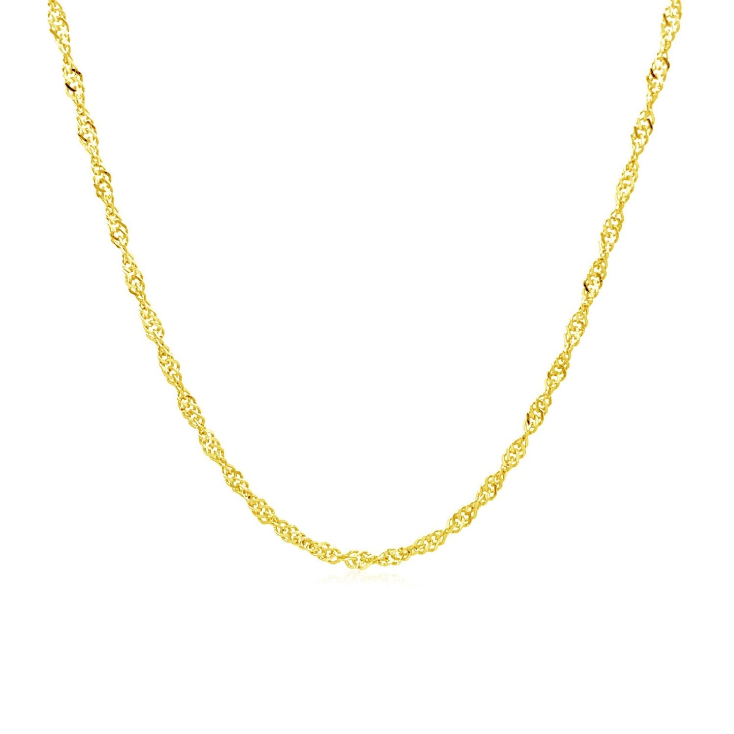 10k Yellow Gold Singapore Chain (1.50 mm)