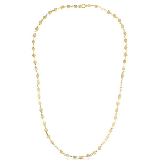 14k Yellow Gold Necklace with Polished Circles