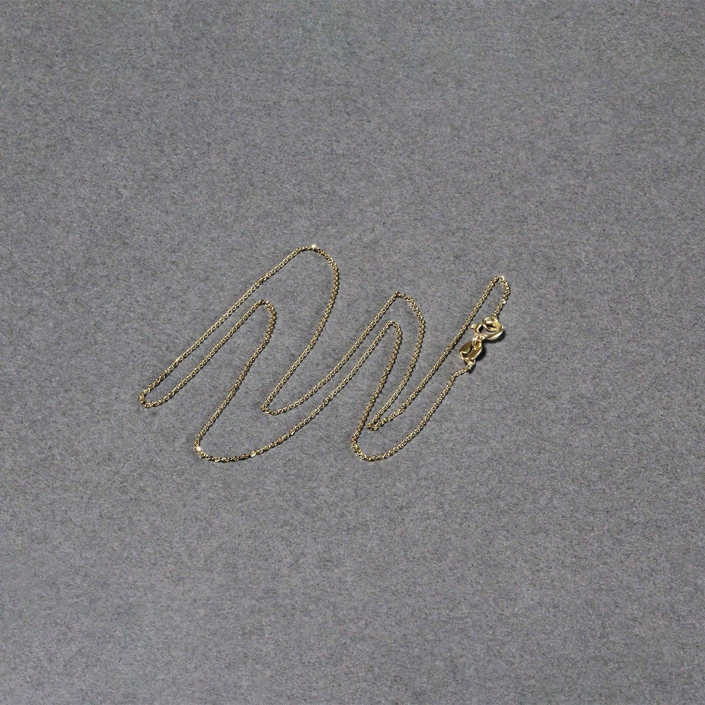 14k Yellow Gold Diamond Cut Cable Link Chain (0.68 mm)