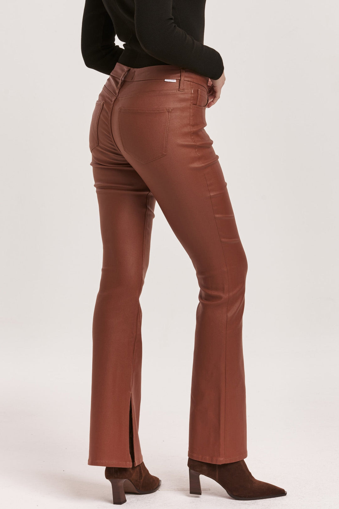 Jaxtyn Mid Rise Bootcut Cognac