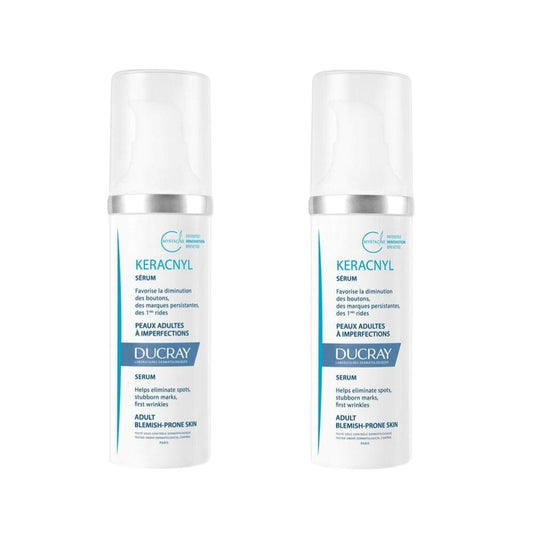Ducray Keracnyl Blemish and Wrinkle Serum 30 ml -2 Pack
