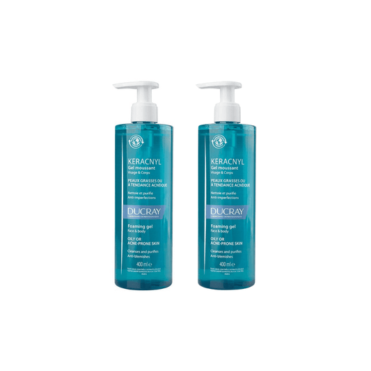 Ducray Keracnyl Wash Gel 400 ml 2 Pack