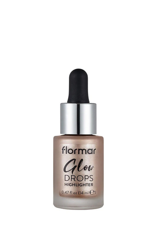 Flormar Glow Drops Natural Mineral Dropper Liquid Illuminator 14ml - 001 Moon Glow