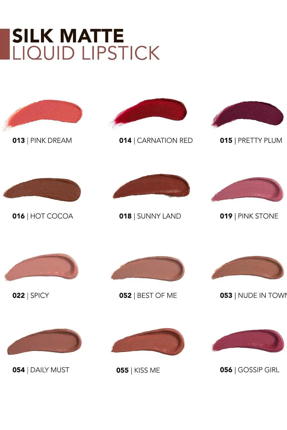 Flormar Silk Matte Highly Pigmented & Moisturizing Liquid Lipstick with Matte Finish 4.5ml - 004 Daisy
