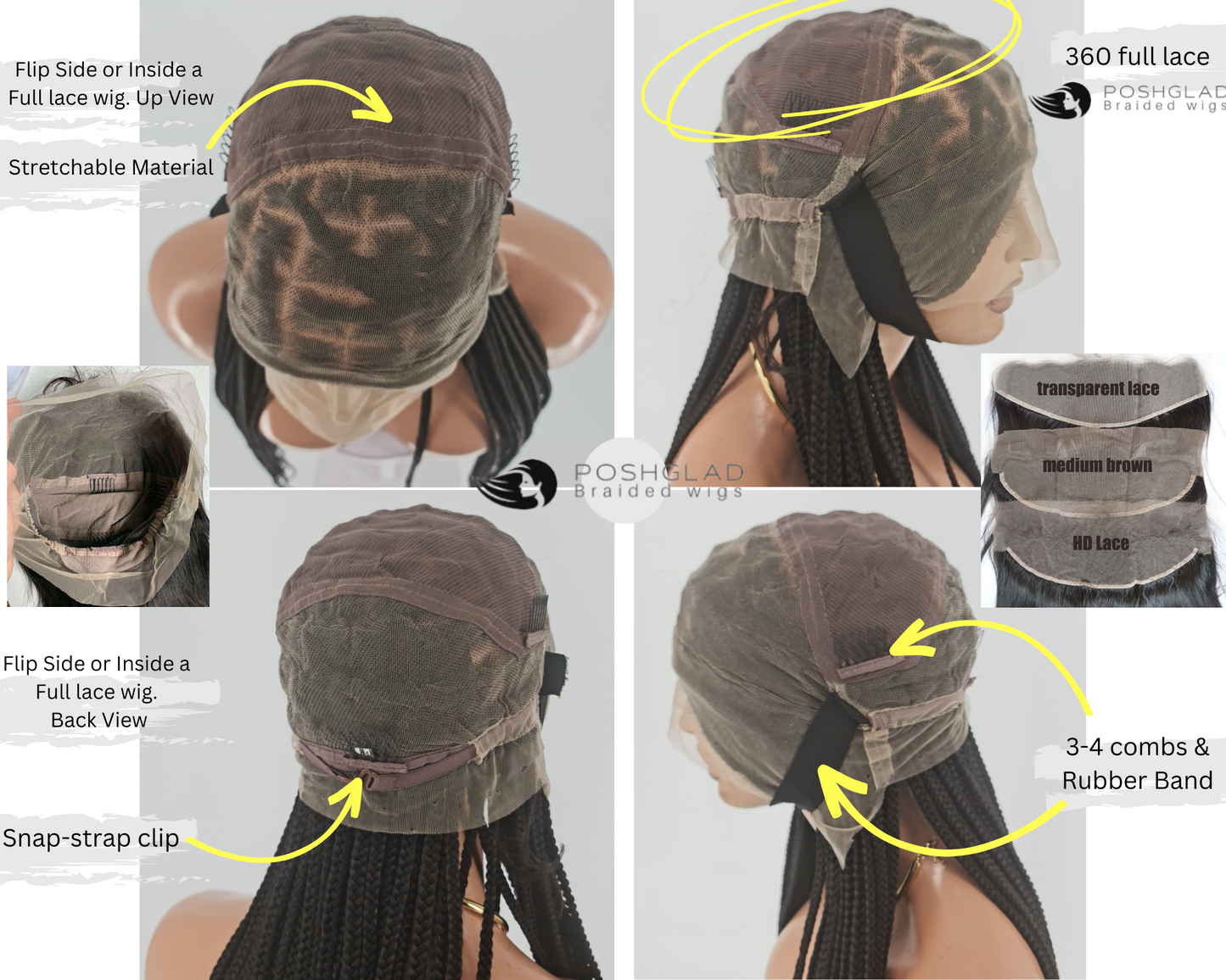 Shade Knotless In Premium Blond, Human Hair Swiss Full Lace, Tailbone, Glueless