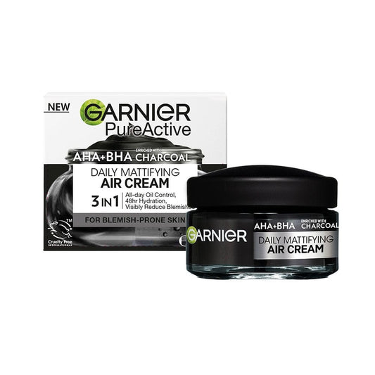 Garnier Pure Active AHA + Salicylic Acid Daily Mattifying Air Cream Moisturiser 50 ml
