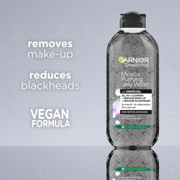 Garnier Skin Active Purifying Micellar Jelly Water With Charcoal & Salicylic Acid 400 ml / 13.5 fl oz
