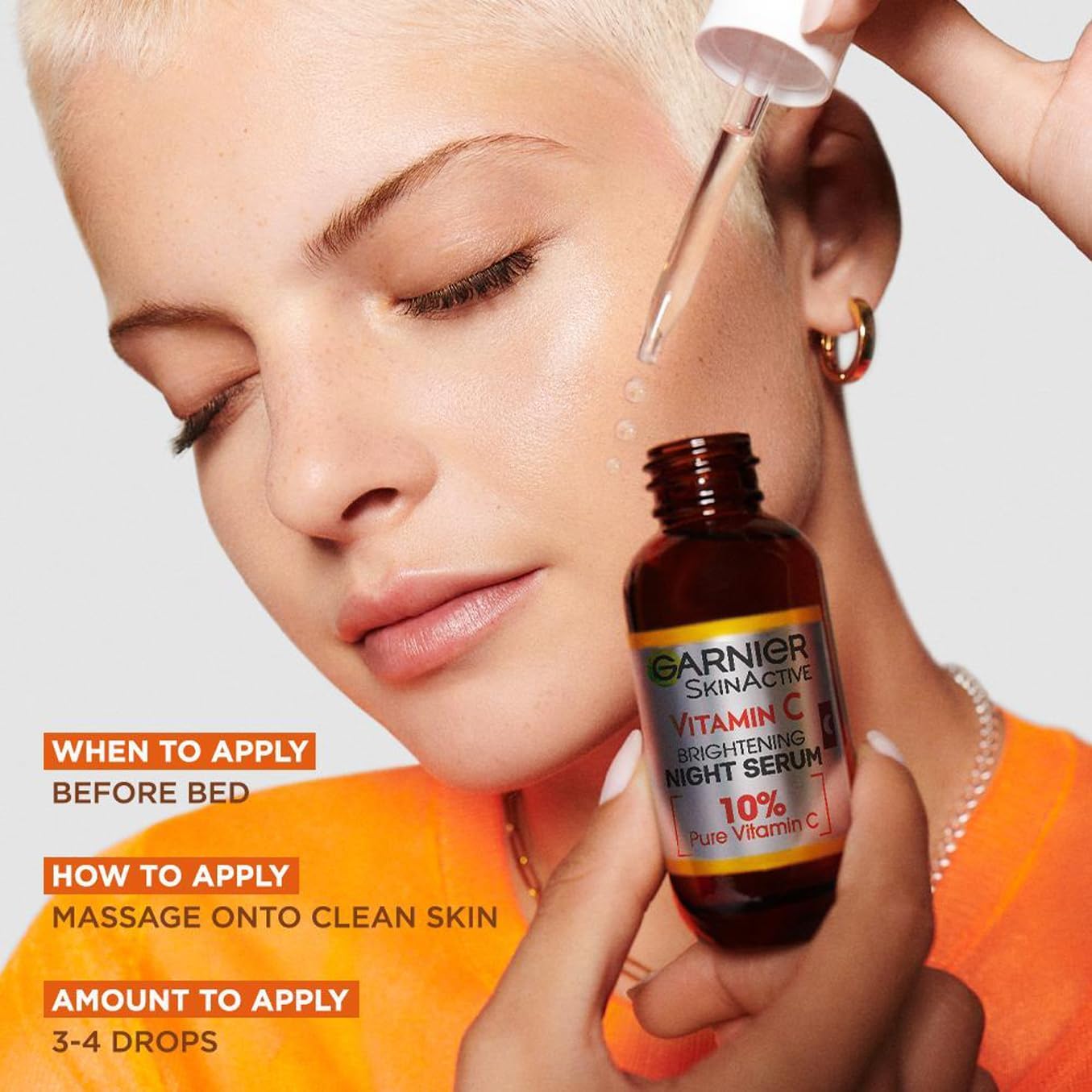 Garnier Skin Naturals Vitamin C Garnier Vitamin C Anti-Dark Spots & Brightening Night Serum 30 ml