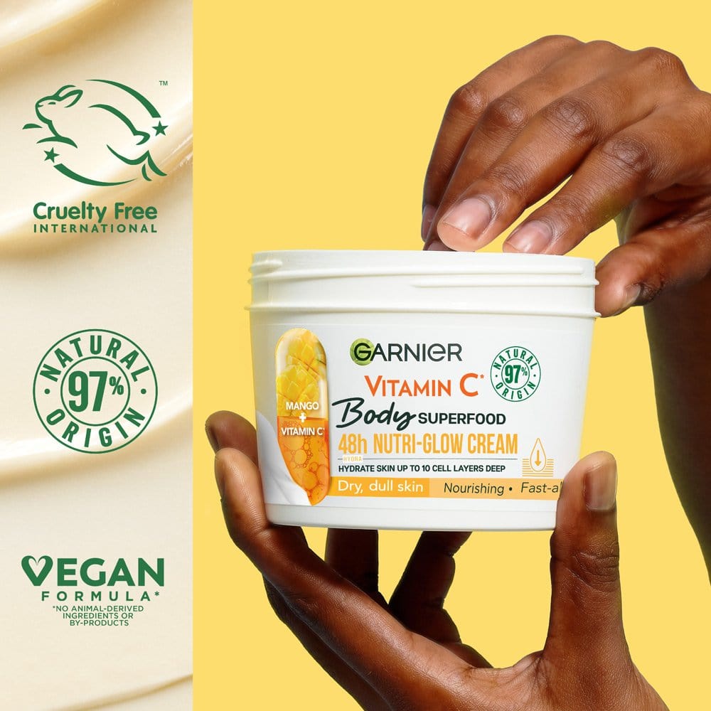 Garnier Superfood Vitamin C & Mango Body Cream 380ml