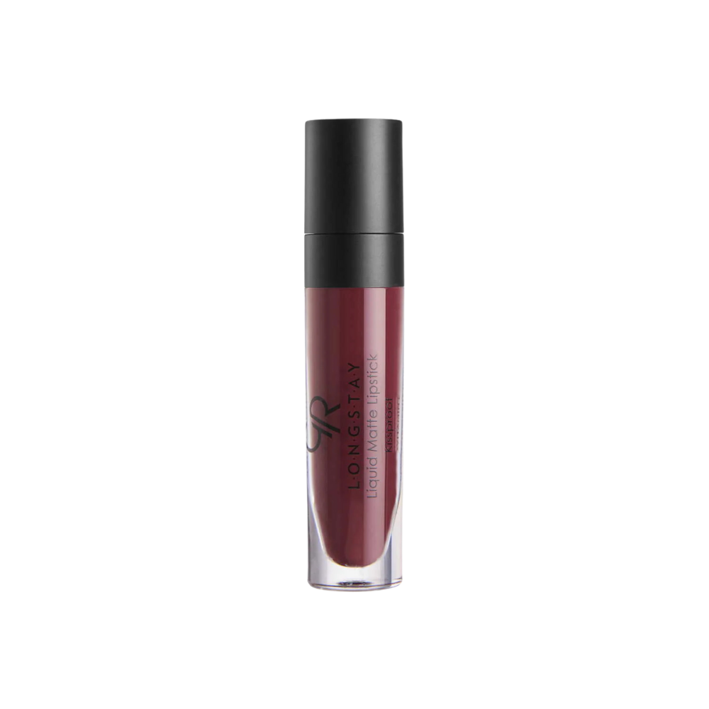 Rouge à lèvres liquide mat longue durée Golden Rose - 15 Maroon