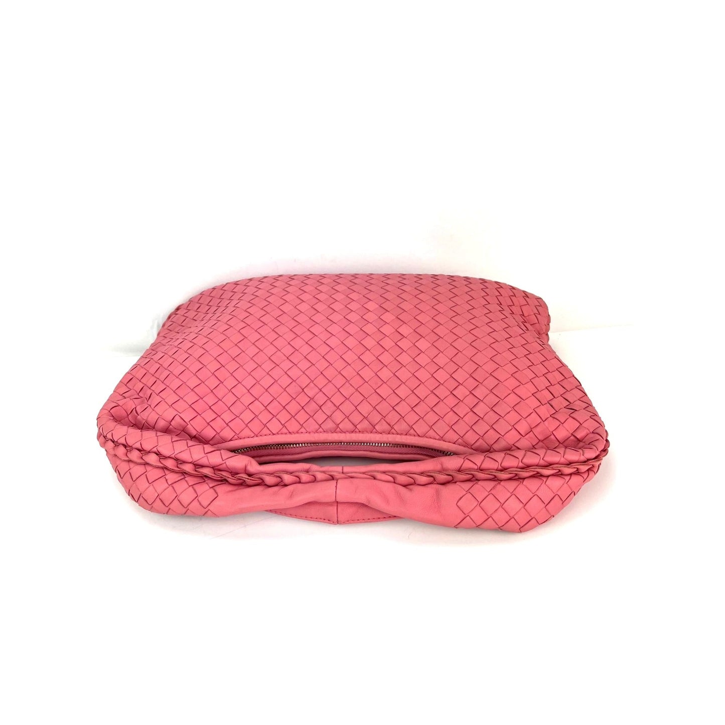 Bottega Veneta Nappa Intrecciato Medium Veneta Hobo Rose Sac Rose