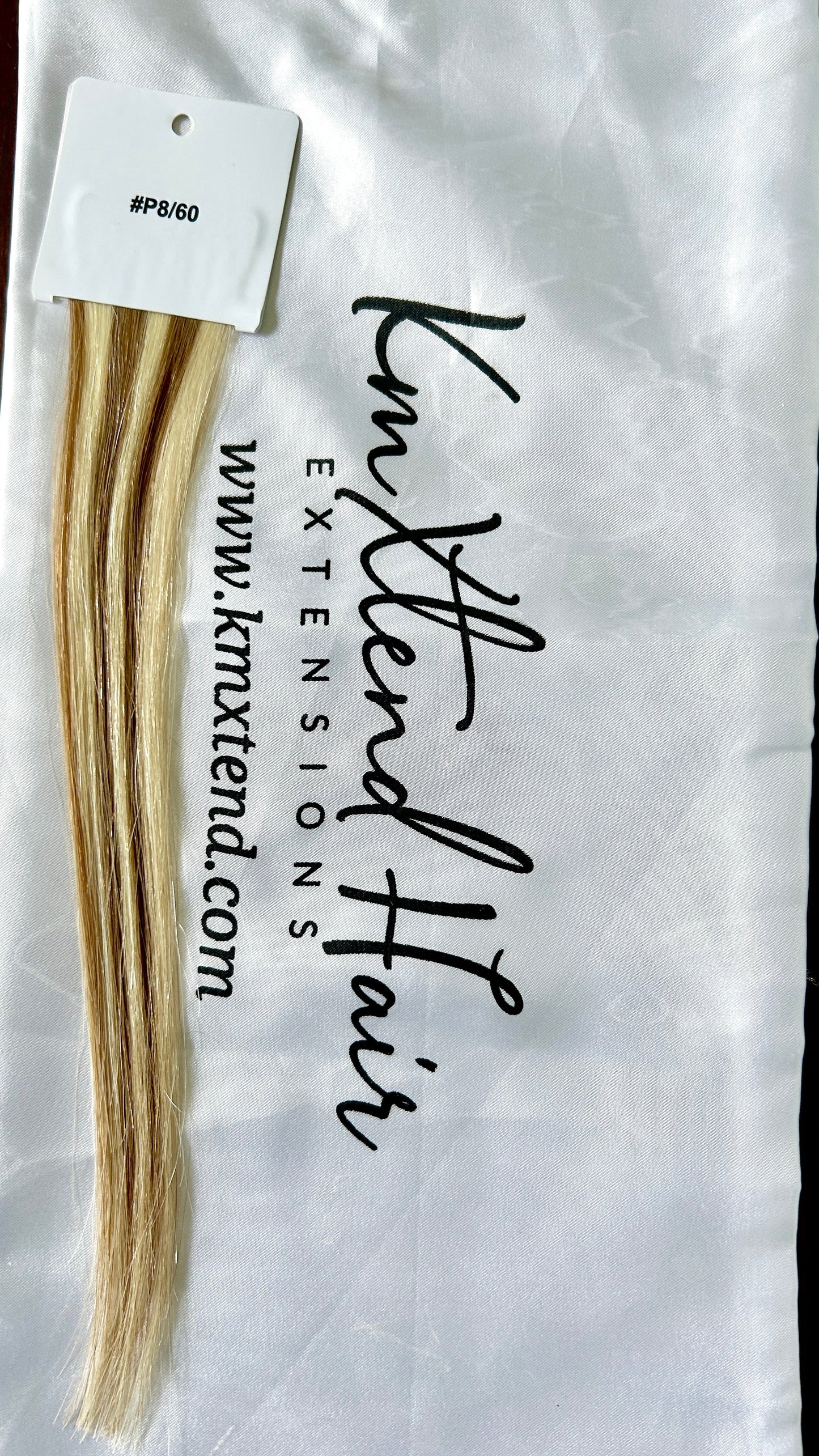Highlighted Blonde Cuticle Aligned Remy Clip In Hair Extensions Color P8/60