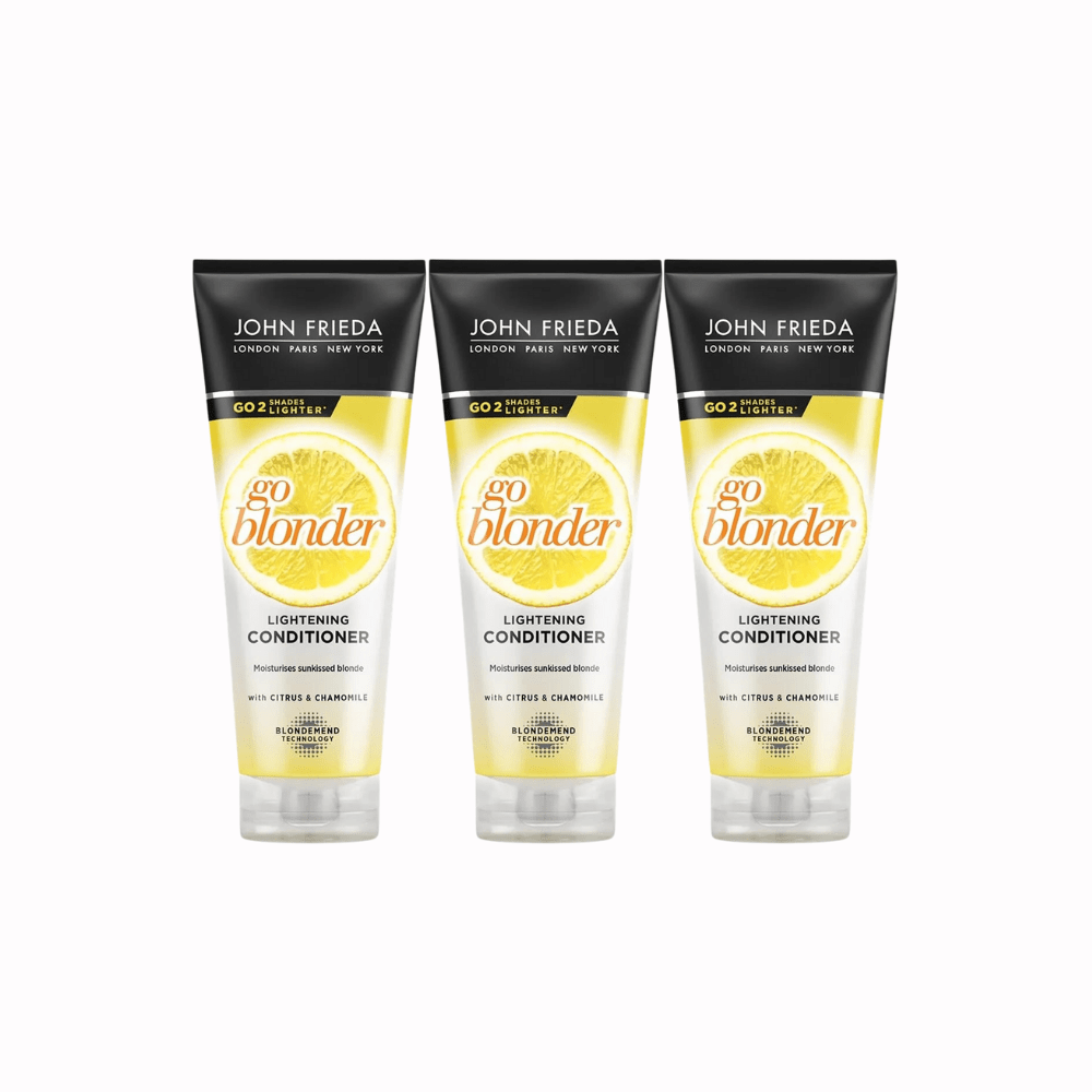 John Frieda Sheer Blonde Shimmering Conditioner for Blonde Hair 250 ml 3 Pack