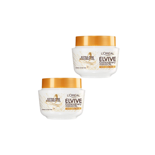 Loreal Elseve Extraordinary Oil Coconut Hair Mask 300 ml 2 Pack