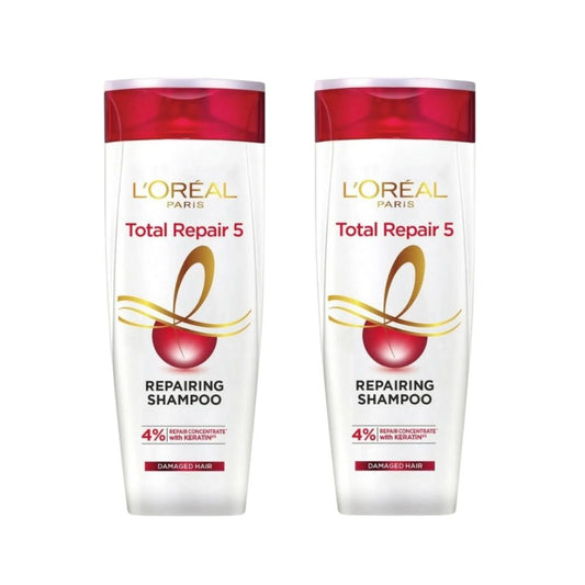 Loreal Paris Elseve Complete Repair 5 Structuring Treatment Shampoo for Damaged Hair 300 ml 2 Pack