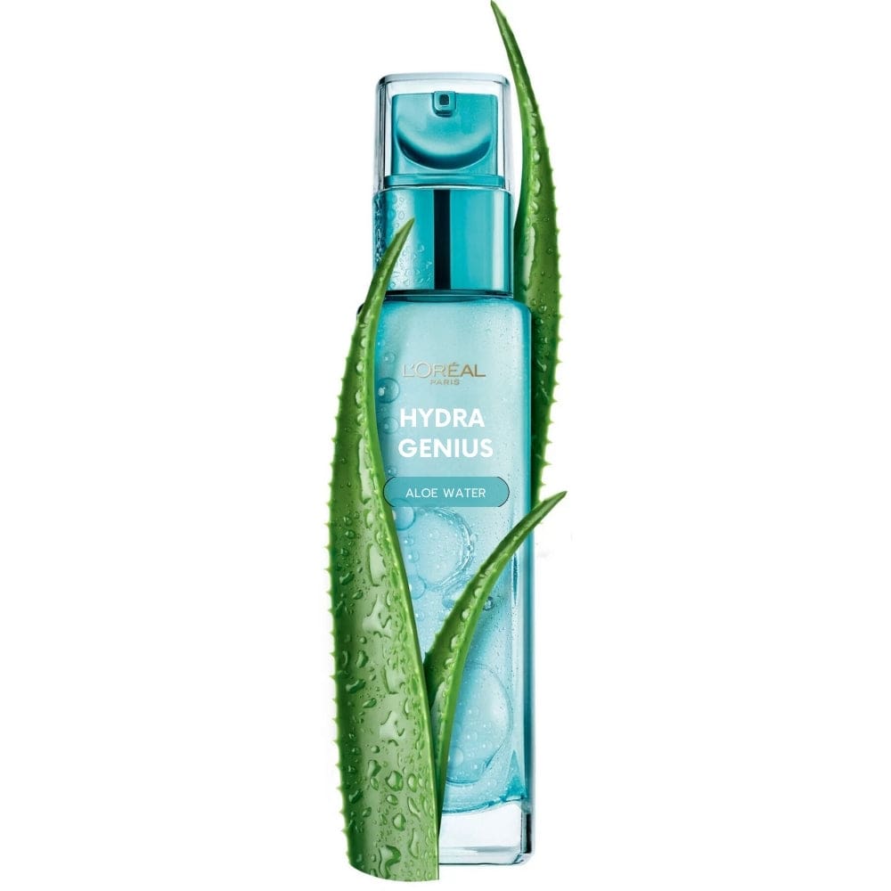 Loreal Paris Hydra Genius Hyaluronic Acid + Aloe Vera Liquid Moisturiser for Dry To Sensitive Skin,70ml 3 Pack