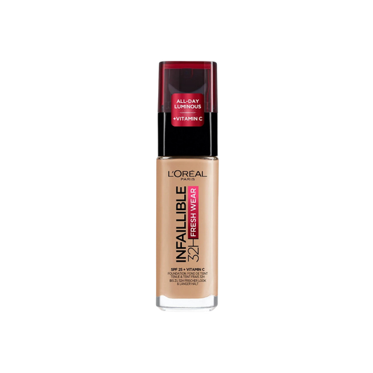 Fond de teint Infaillible 32H Fresh Wear Vitamine C de L'Oréal Paris - 140 Beige Doré