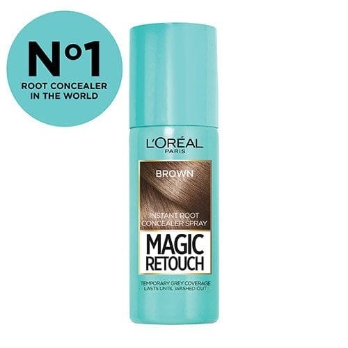 Loreal Paris Magic Retouch Brown Temporary Instant Grey Root Concealer Spray 75ml -Brown
