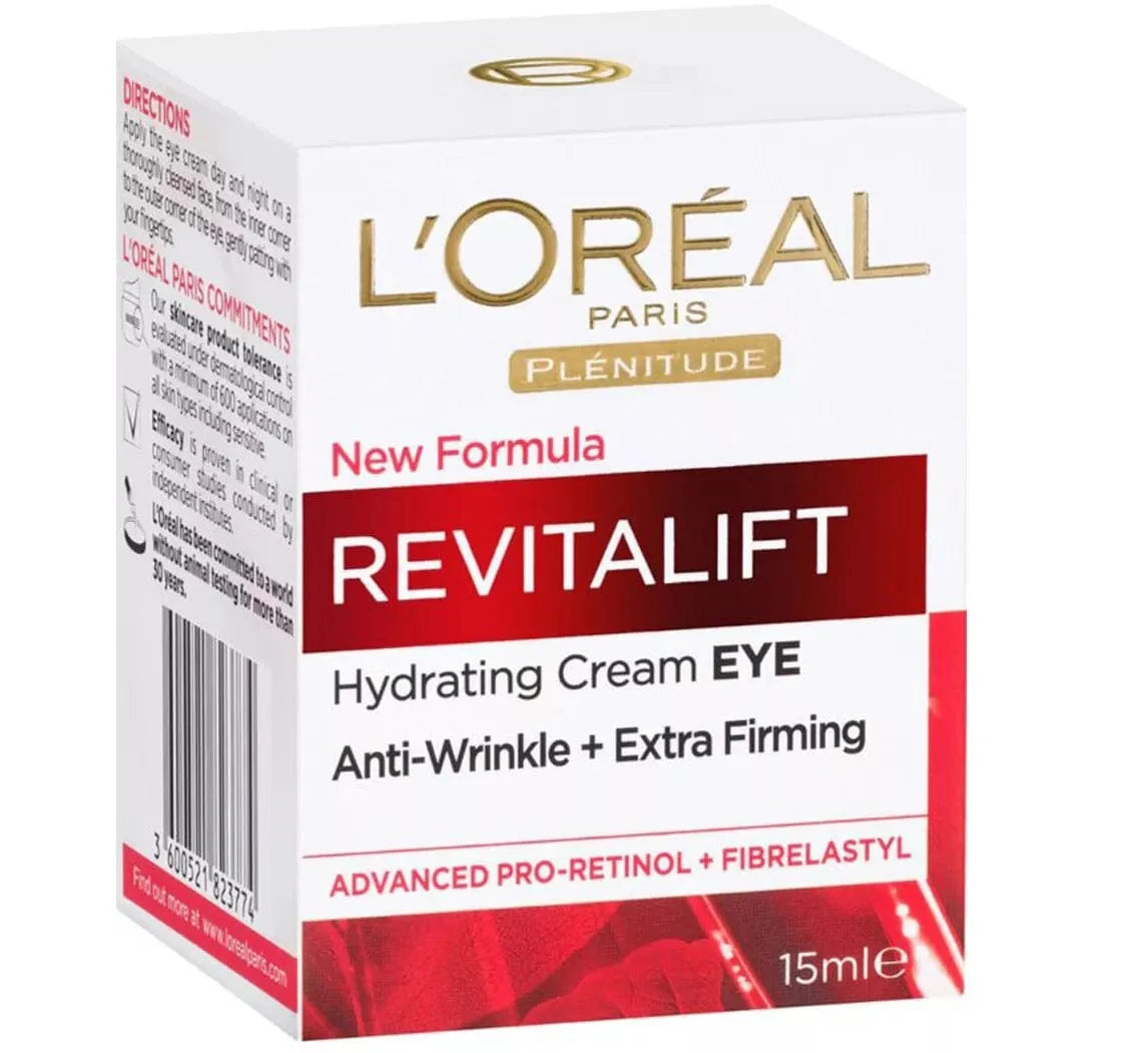 Loreal Paris Revitalift Anti-Wrinkle + Extra Firming Eye Cream 15ml 2 Pack