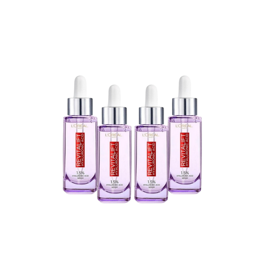 Loreal Paris Revitalift Filler Hyaluronic Acid 1.5% Pure Concentrated Serum 4 Pack