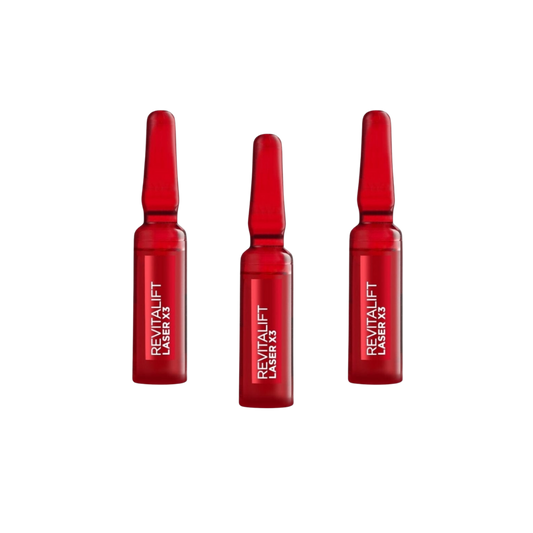Loreal Paris Revitalift Laser X3 7-Day Treatment Facial Ampoules 7 x 1 ml 3 Pack