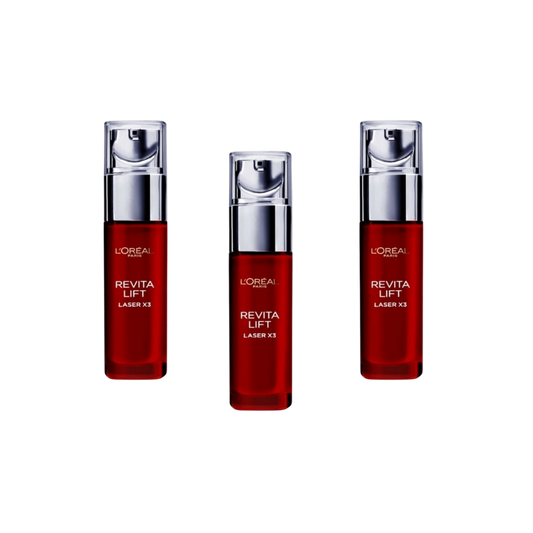 Loreal Paris Revitalift Laser X3 Intensive Anti-Aging Serum 30 ml 3 Pack