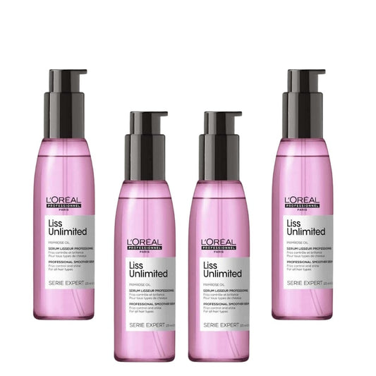 Loreal Professionnel Paris Serie Expert Liss Unlimited Hair Care Oil 125 ml 4 Pack