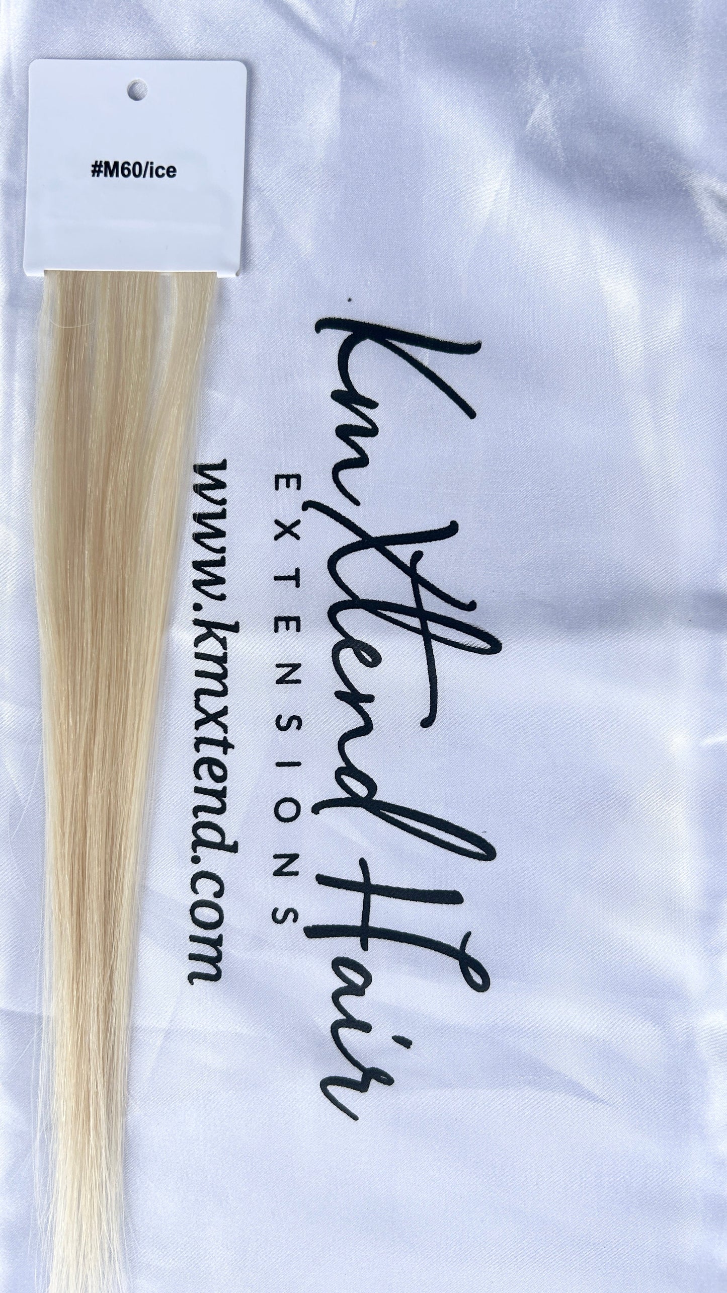 M60/Ice Blonde Flat Hybrid Weft Hair Extensions