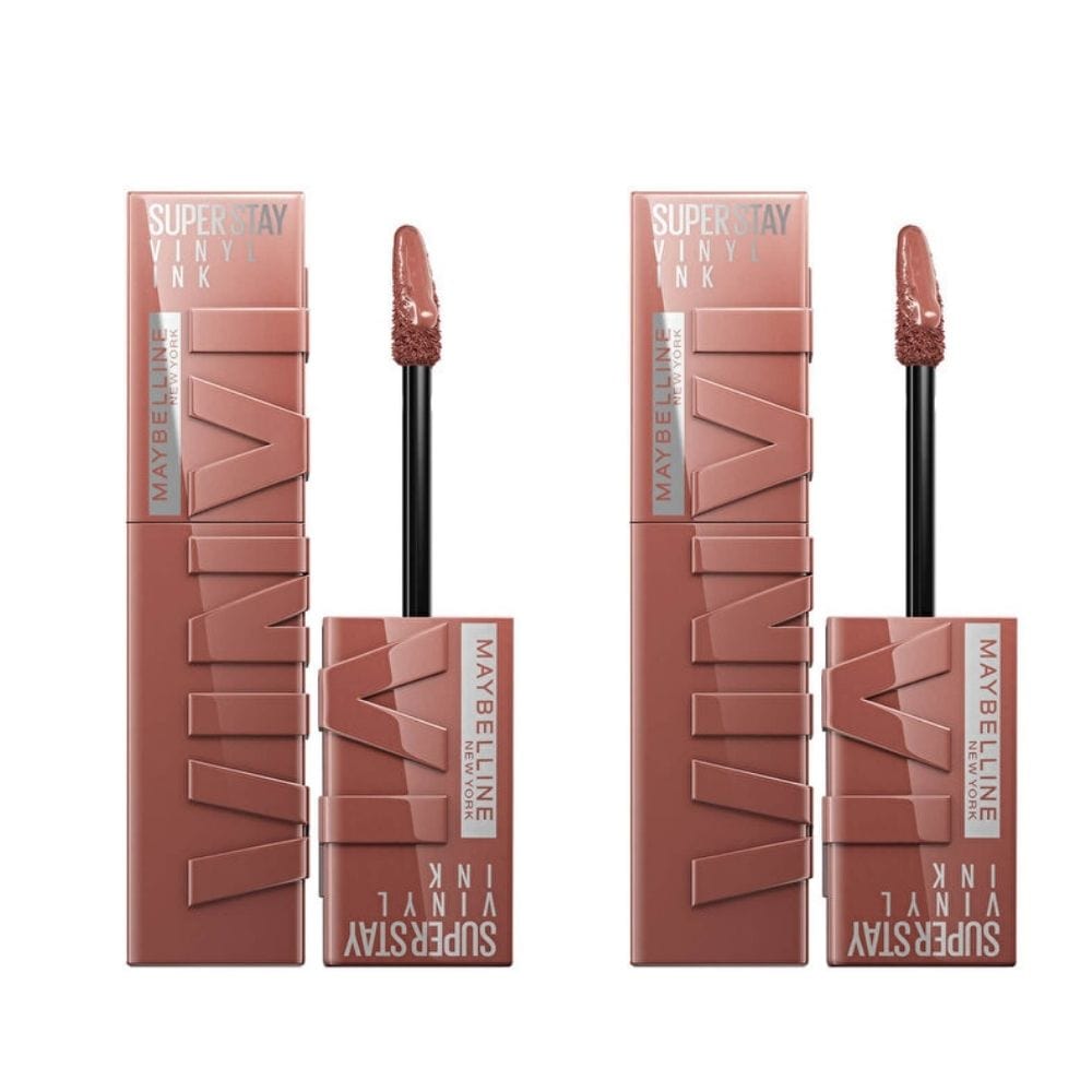 Rouge à lèvres liquide brillant longue tenue Super Stay Vinyl Ink de Maybelline New York - 120 Punchy - Lot de 2