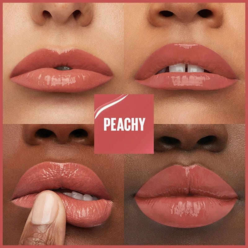 Rouge à lèvres liquide brillant longue tenue Super Stay Vinyl Ink de Maybelline New York - 15 Peachy