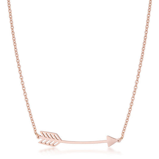 Arianna Stainless Steel Arrow Necklace