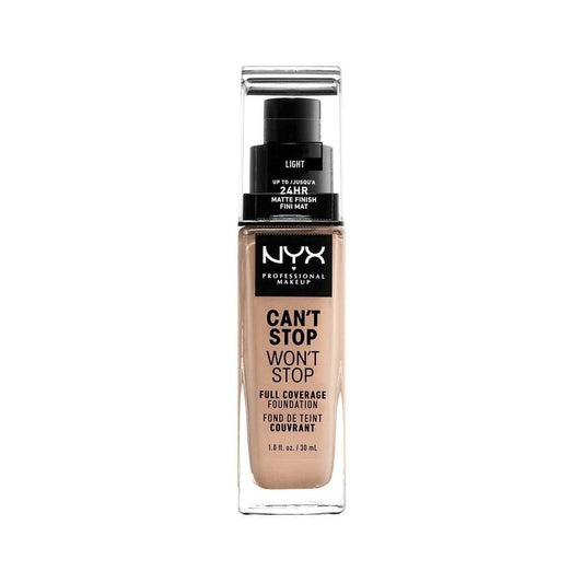 NYX Professional Makeup Foundation - Can't Stop Won't Stop Full Coverage Foundation 05 Light 30 ml