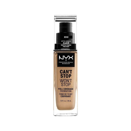 NYX Professional Makeup Foundation - Can't Stop Won't Stop Full Coverage Foundation  11 Beige 30ml