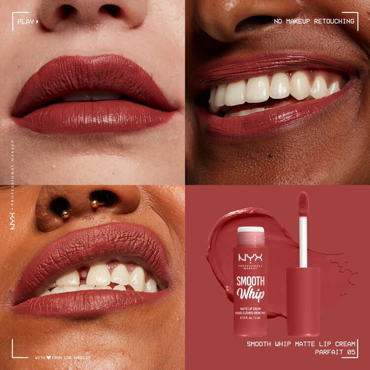 NYX Professional Makeup Smooth Whip Rouge à lèvres liquide mat crémeux - Parfait