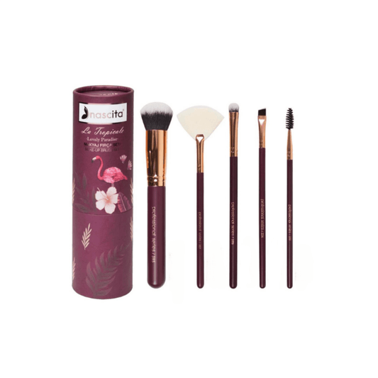 Nascita Burgundy Makeup Brush Set -95