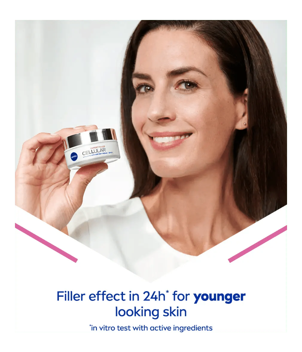 Crème de jour raffermissante visage Nivea Cellular Expert Filler SPF 30, 50 ml
