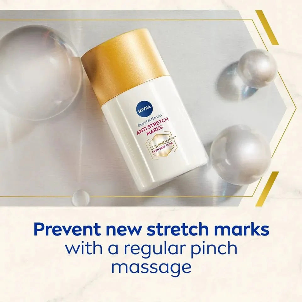 Nivea Luminous 630 Anti-Stretch Mark Body Oil Serum 100ml / 3.4 fl oz